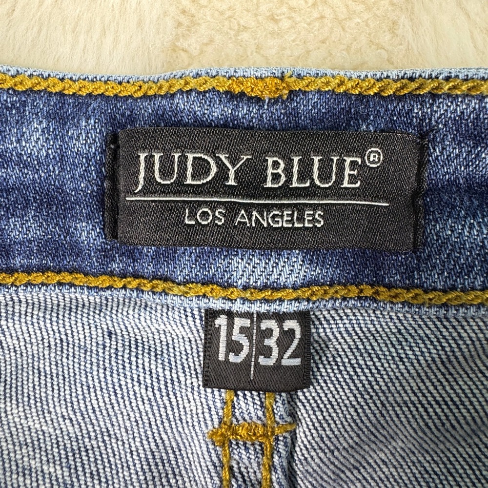 Judy Blue Women's Denim Jeans Distressed Ripped Slim Fit Ankle Length - Picture 10 of 15